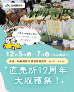 直売所12周年大収穫祭！