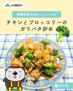 チキンとブロッコリーのガリバタ炒め