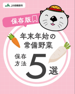 年末年始の常備野菜